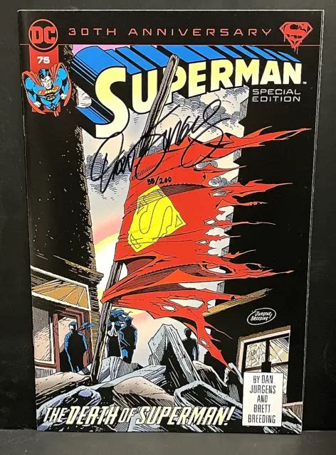 Dc Comics 30th Anniversary Superman Special Edition 75 Signed By Dan