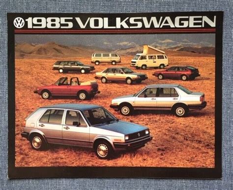 1985 Volkswagen Brochure Ebay