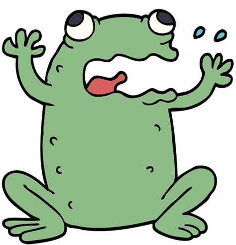 Cartoon Doodle Crazy Frog 素材 Canva可画