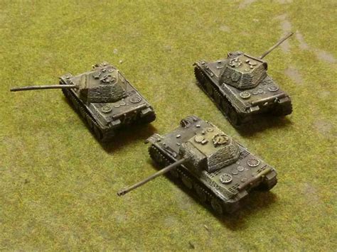 Lace N Big Hats 15mm Ww2 German Tanks Camouflaged