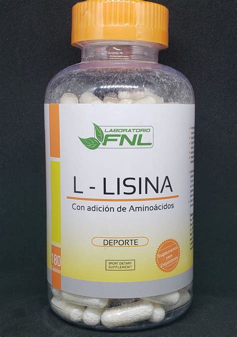 L Lisina 180 Cápsulas Farmacia Vida Salud