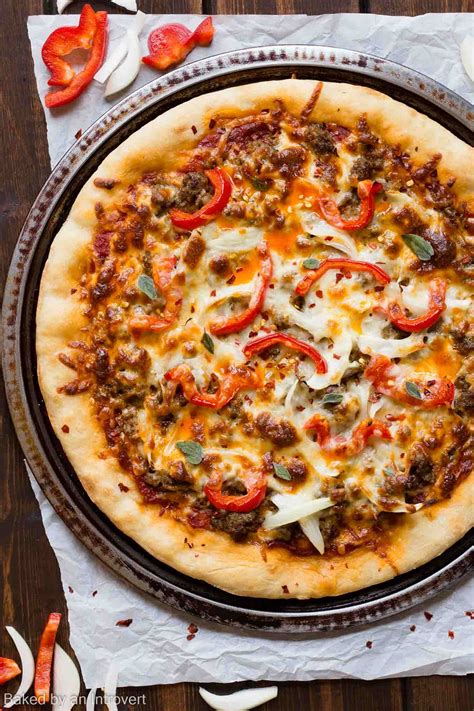 Spicy Sausage Pizza Recipe Pizza Recipes Homemade Sausage Pizza