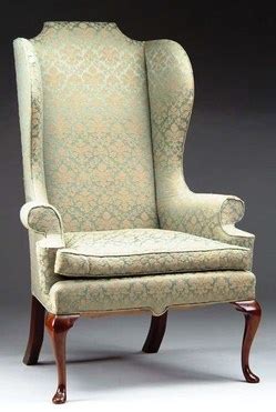 This chair is everything you never knew you wanted. Furniture: Chair-Wing; Queen Anne Style, Heritage Henredon ...
