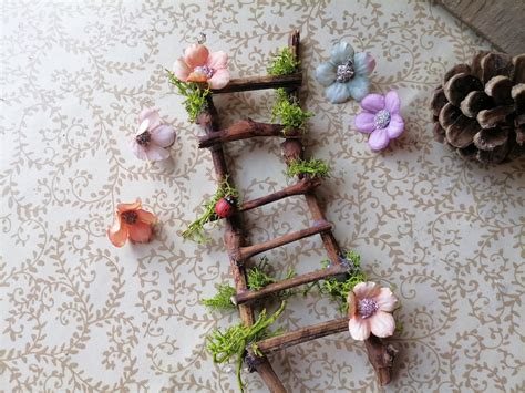 Miniature Ladder Fairy Ladder Fairy Furniture Twig Ladder Fairy