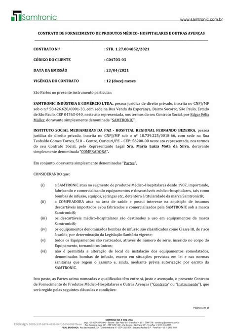PDF CONTRATO DE FORNECIMENTO DE PRODUTOS MÉDICO DOKUMEN TIPS