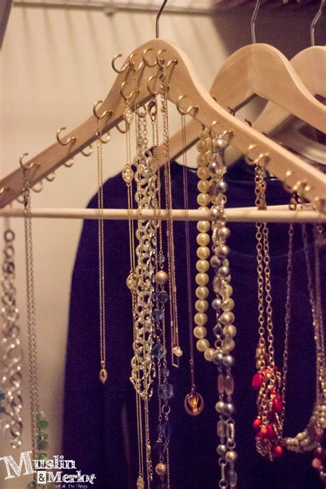 Diy Hook Hanger For Jewelry Organization Muslin And Merlot