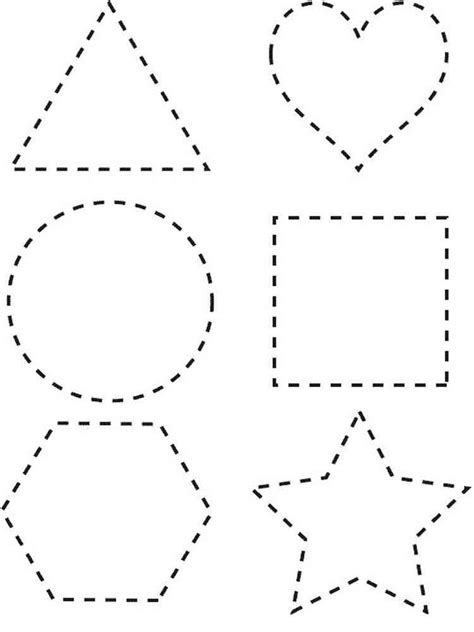 Shapes coloring pages