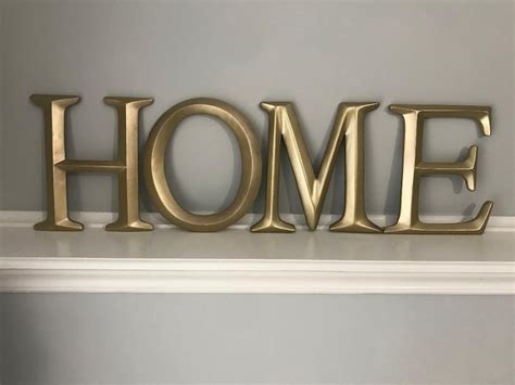 Home Letters Home Letter Sign Home Letters With Wreath As O Etsy