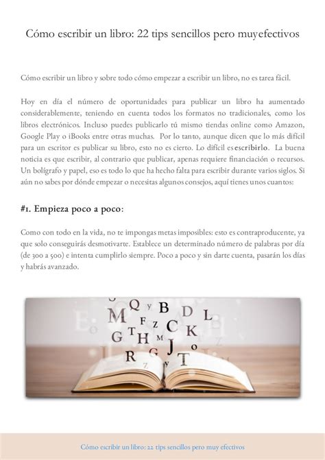 Como Escribir Un Libro 22 Tipos Sencillos Y Efectivos