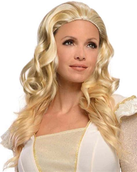 Glinda Wig Oz Great Powerful Wizard Fancy Dress Up Halloween Costume Accessory