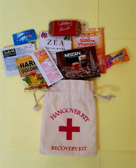 Complete Hangover Kit Bachelorette Party I Regret Nothing Party Favor