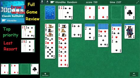 Full Game Review Classic Solitaire Draw 3 Youtube