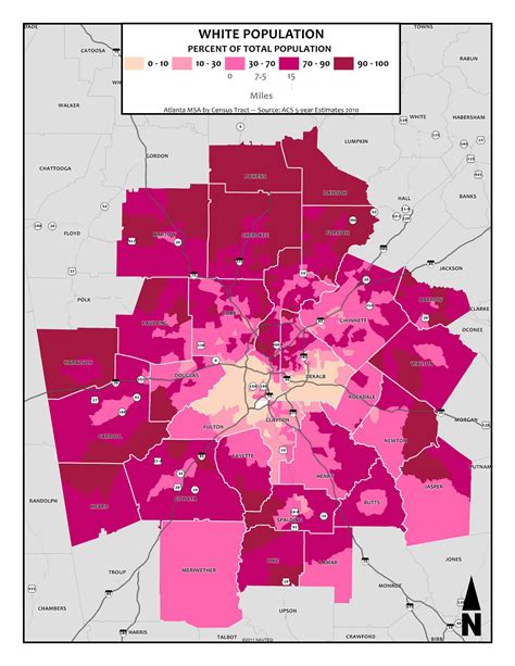 White Population Metro Tracts Metro Atlanta Equity Atlas