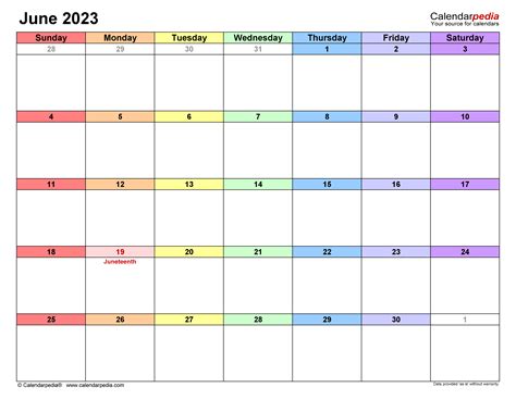 June 2023 Calendar Free Printable Calendar Templates All In One Photos