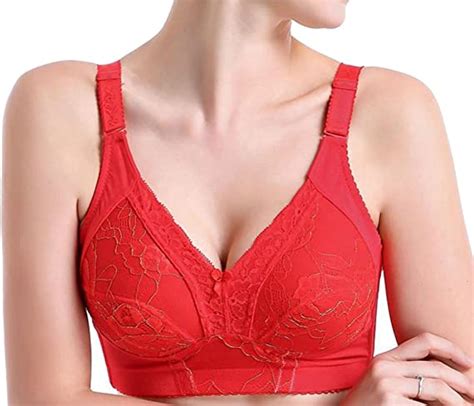 Cromoncent Womens No Underwire Sexy Lace Full Coverage Lingerie