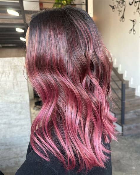 40 Stunning Ideas For Brown Hair With Pink Highlights