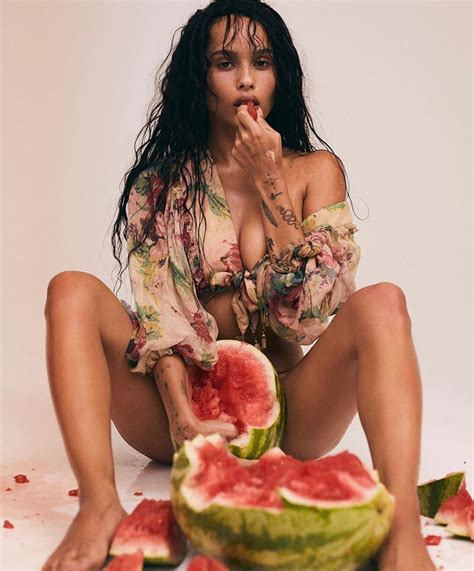 Paper Magazine On Instagram Omg I Want To Be That Watermelon Zoeygrossman Zoe Kravitz