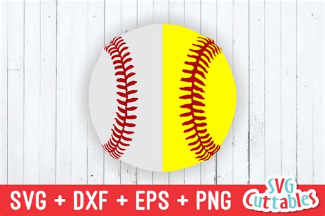 Split Baseball Softball Svg Cut File 265154 Cut Files Design