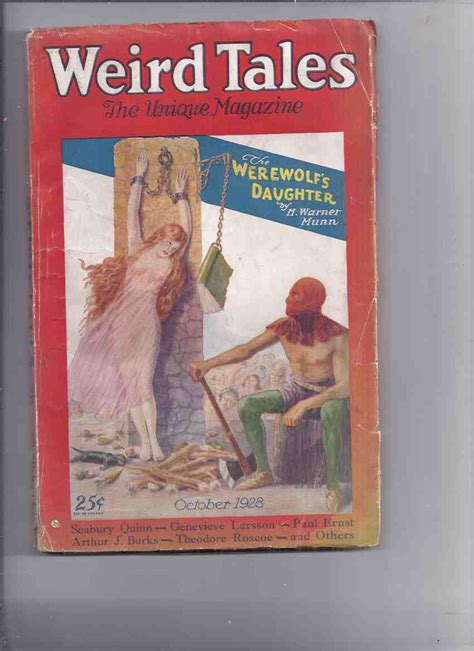 Weird Tales Magazine Pulp Volume 12 Xii 4 October 1928 The Statues Restless