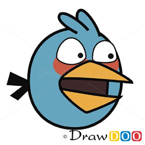 How To Draw Blue Bird Angry Birds