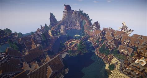 Some themes include a futuristic feel, a vintage look, or medieval, a popular theme among map creators in minecraft. Large Medieval Village or City - Minecraft Building Inc
