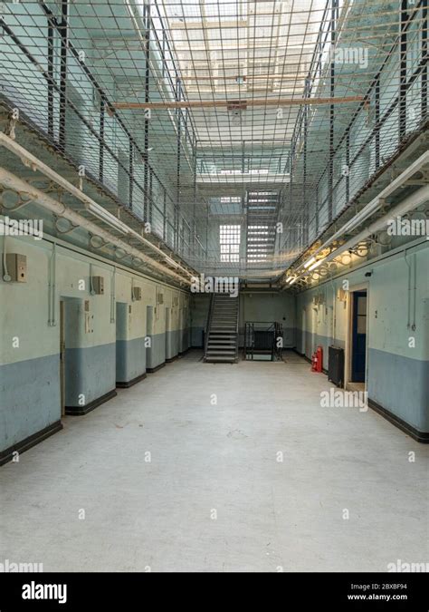 Prison Landing In Shepton Mallet Prison Somerset England Stock Photo