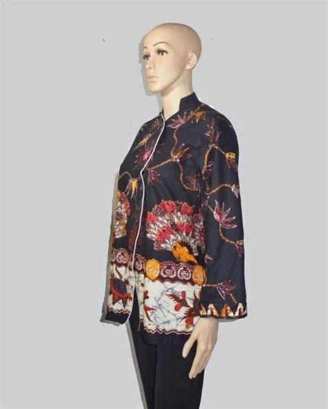Rok midi draperi · 23. Baju Batik Wanita, Blus Batik B1335 Samping | Wanita ...
