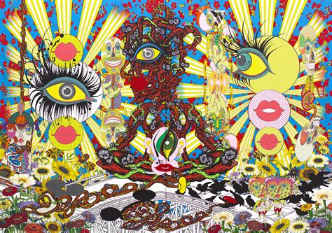 psychedelic paintings  japanese artist keiichi tanaami