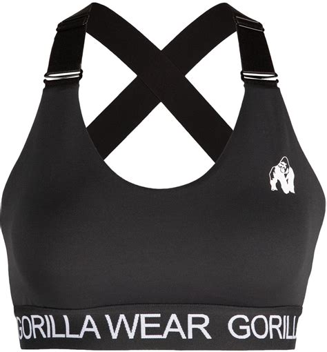 colby sports bra black gorilla wear