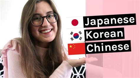 Learning Korean Japanese Chinese Together Comparison Tips YouTube