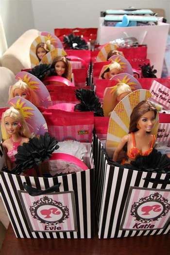 barbie party bags barbie theme party birthday party crafts barbie party favors