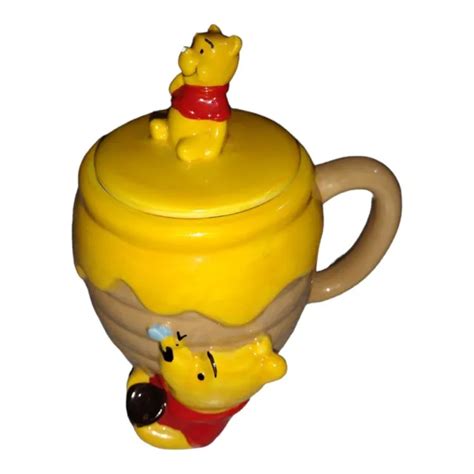 Disney Winnie The Pooh 3 D Canister Jar Mug With Lid And Handle 23oz Ceramic 1600 Picclick