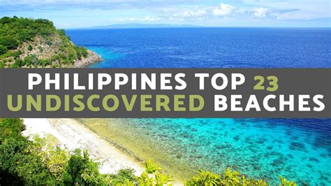 philippines top 23 undiscovered beaches secluded underrated youtube