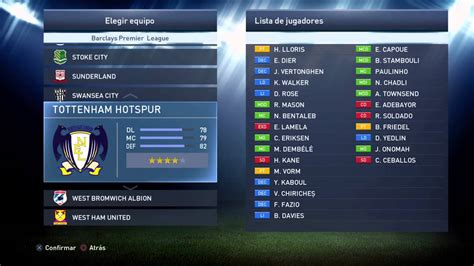 Classificações das maiores ligas de futebol da europa como: Pes 2015- Nombres de equipos Liga Inglesa - YouTube