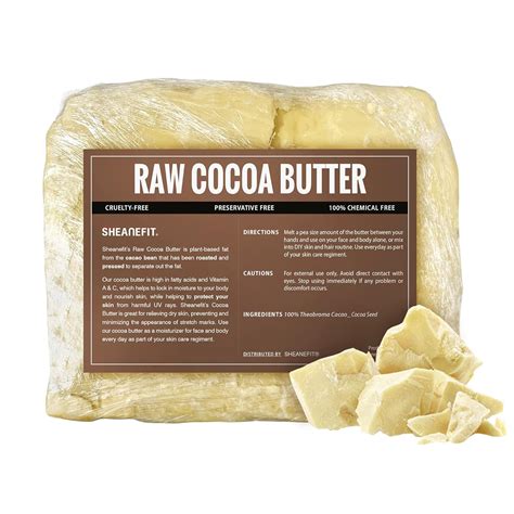 Sheanefit Raw Cocoa Butter Bar Moisturizing Body Kuwait Ubuy