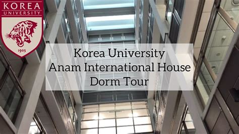 Korea University Dorm Tour Anam International House Youtube