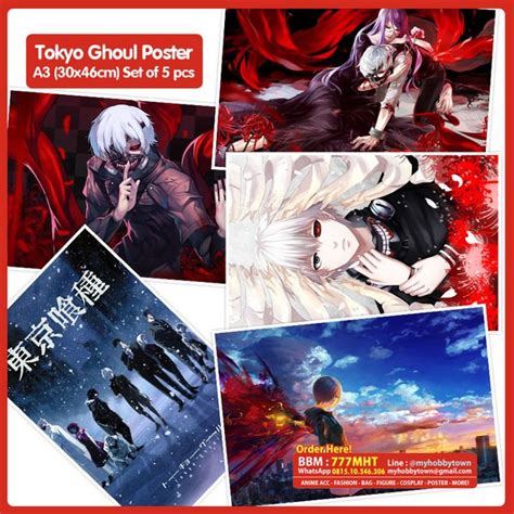 Jual Poster Anime Tokyo Ghoul Kaneki Ken Dapat 5 Lembar Di Lapak
