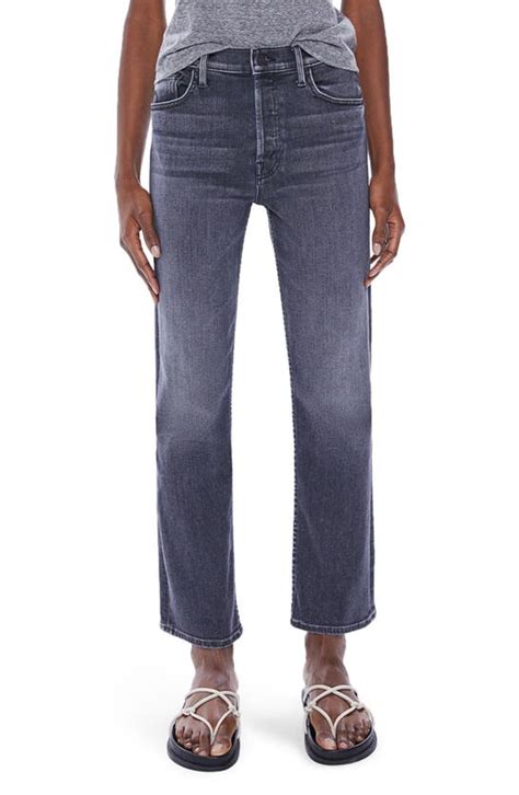Mother The Tomcat High Waist Ankle Straight Leg Jeans In X Marks The