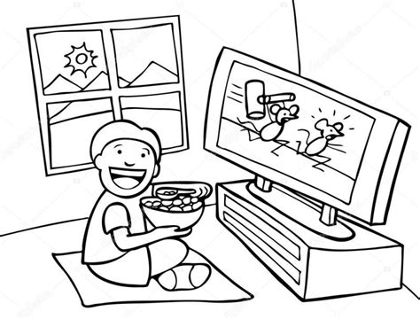 Clipart Tv Colouring Clipart Tv Colouring Transparent Free For