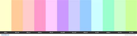 12 Pastel Colors палітра кольорів Colorswall