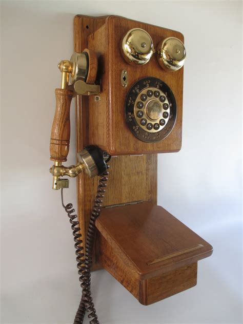 Wall Mount Telephone Vintage Reproduction Push Button Spirit Etsy