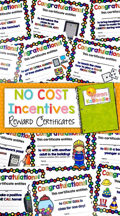 These Reward And Incentive Certificate Coupons For Academic And