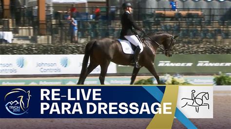 Re Live Para Dressage Grade Iii Team Fei World Equestrian Games