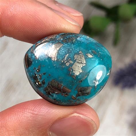 3040 Cts Alpine Blue Turquoise With Pyrite Cabochon In 2021