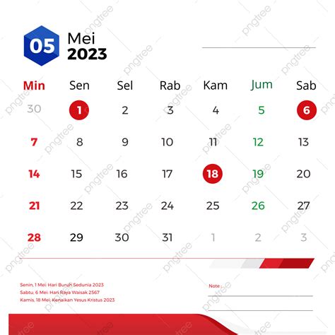 Kalender Mei Lengkap Dengan Tanggal Merah