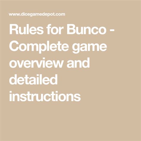 We did not find results for: Rules for Bunco - Complete game overview and detailed instructions | Bunco, Bunco rules, Dice ...