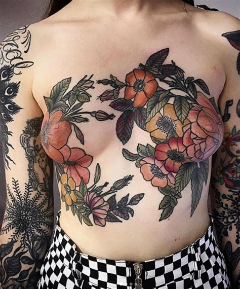 Beautiful Mastectomy Tattoos Mastectomy Tattoo Chest Tattoos For Women Intimate Tattoos