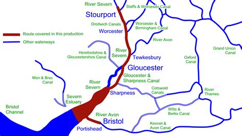 Severn River Map Chart