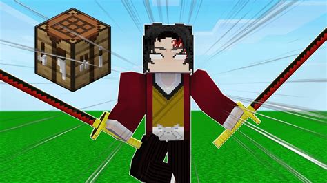 HOW To Craft Yoriichi's Sword - Minecraft Demon Slayer Mod - YouTube