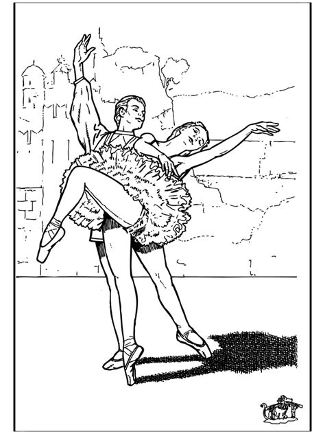 Ballet 9 Kleurplaat ballet